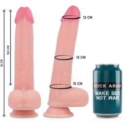 Imbracatura + Dildo in Silicone Liquido Premium Kingcobra 24 Cm -O- 4.77 Cm
