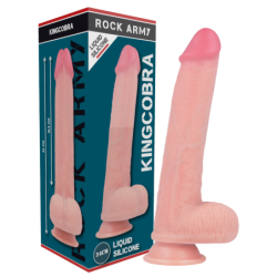 Sele + Flytande Silikon Dildo Premium Kingcobra 24 Cm -O- 4.77 Cm