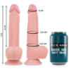 Arnés + Dildo de Silicona Líquida Premium Spitfire 21 Cm -O- 4.62 Cm