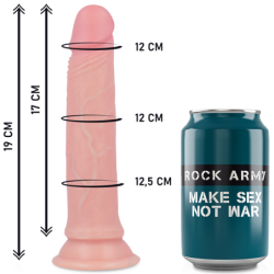 Harnas + Vloeibare Siliconen Dildo Premium Avenger 19 Cm -O- 3.98 Cm