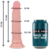 Harness + prémiové dildo z tekutého silikonu Avenger 19 cm -O- 3,98 cm