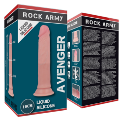 Harness + prémiové dildo z tekutého silikonu Avenger 19 cm -O- 3,98 cm
