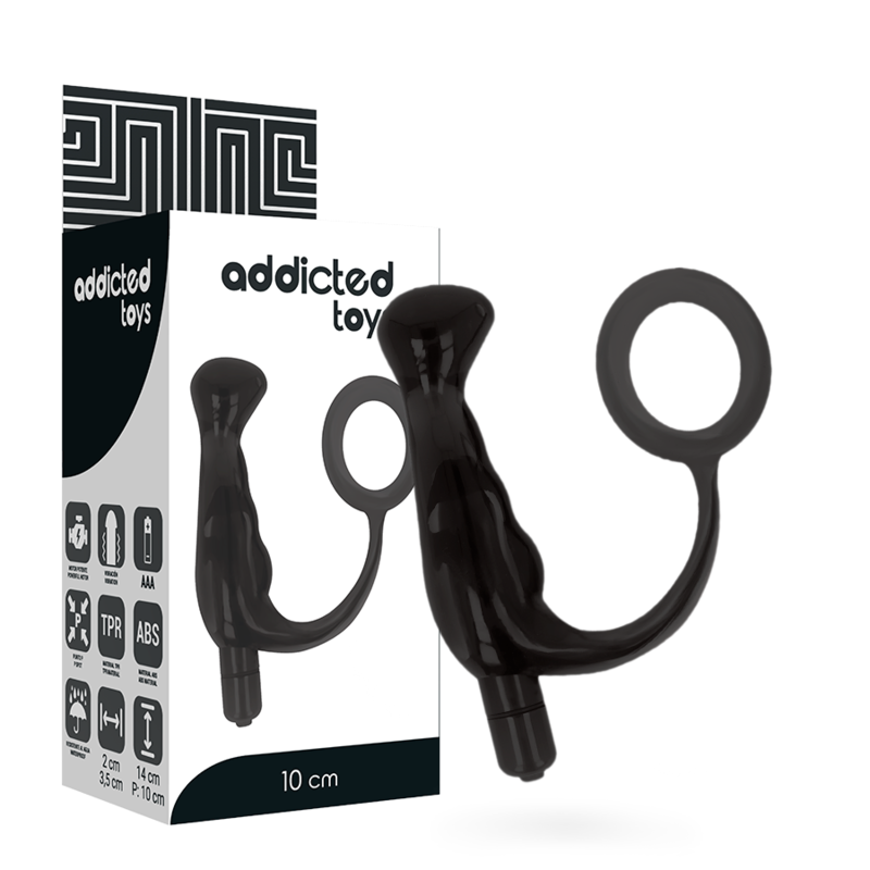 Vibrator Prostatic Negru 10 Cm
