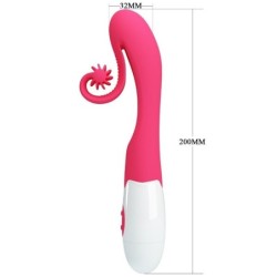 Vibrátor a stimulátor 30 rychlostí růžový