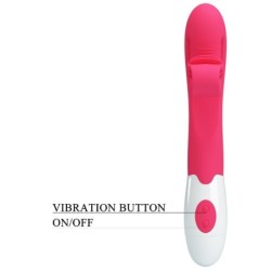 Vibrátor a stimulátor 30 rychlostí růžový
