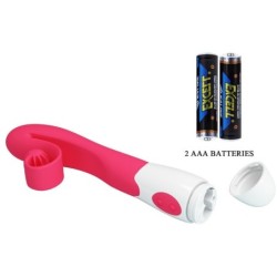 Vibrátor a stimulátor 30 rychlostí růžový