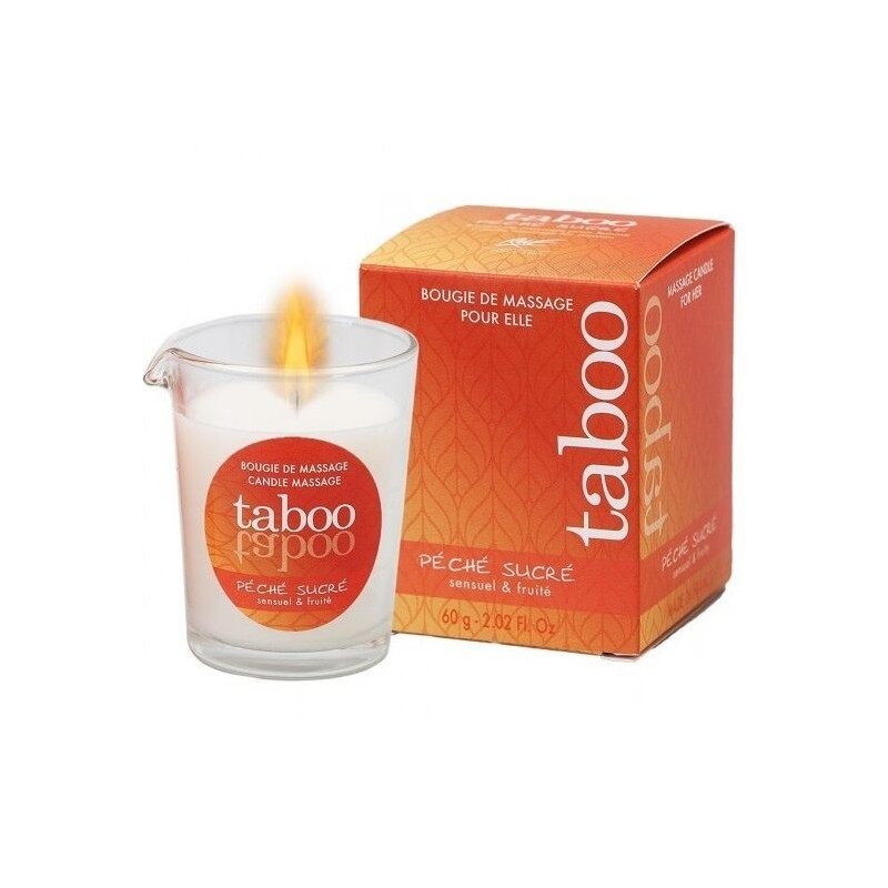 Taboo Massage Candle For Her Peach Sugar Nectarine Scent