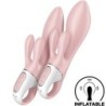 Air Pump Bunny 3 Nafukovací Vibrátor Rabbit Ružový