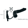 Vibrator Prostatic Negru 10 Cm