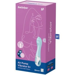 Air Pump Vibrator 5+ Vibrador Punt G Inflable App Blau
