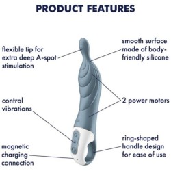 Amazing 2 Vibrators A punkta pelēks