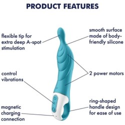 Amazing 2 Vibrador Punt A Turquesa