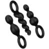 Analplug Set 3 Stk Schwarz