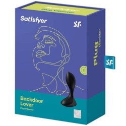 Backdoor Lover Plug Anālais Vibrators Melns