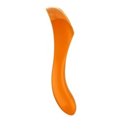 Candy Cane Vibrador Dedo Naranja