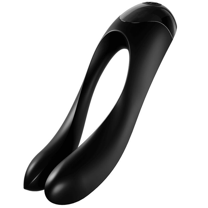 Vibromasseur de doigt Noir Candy Cane Vibromasseur de doigt Noir Candy Cane
