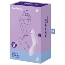 Curvy Trinity 2 Estimulador Y Vibrador Roxo