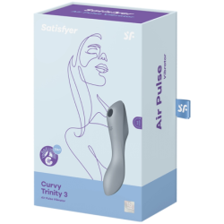 Curvy Trinity 3 G-spot Stimulator & Vibrator Grijs