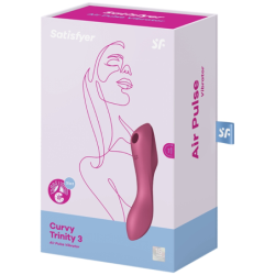 Curvy Trinity 3 Estimulador Y Vibrador Rojo