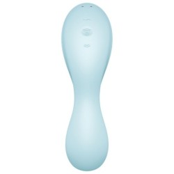 Curvy Trinity 5 Y-kujuline stimulaator ja vibraator, rakendusega, sinine