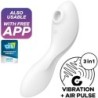 Curvy Trinity 5 Valge App-iga stimulaator ja vibraator