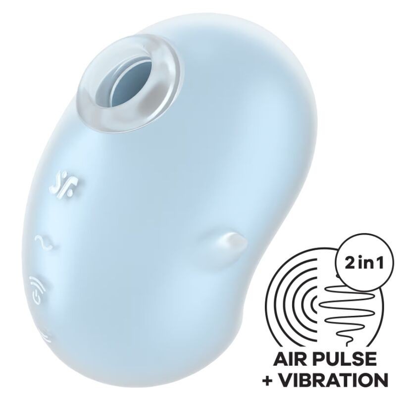 Cutie Ghost Vibratorius Lay-On Šviesiai Mėlynas