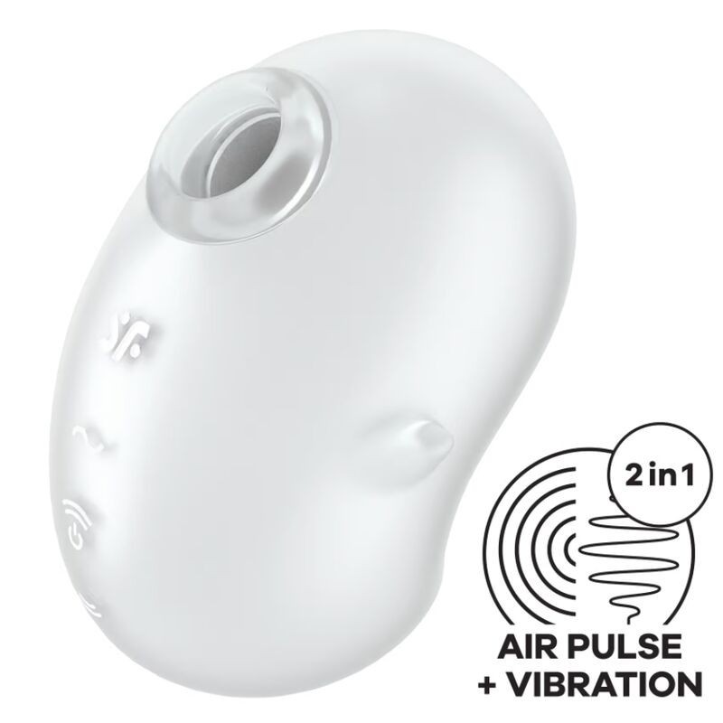 Cutie Ghost Vibromasseur Lay-On Blanc