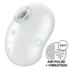 Cutie Ghost Vibromasseur Lay-On Blanc