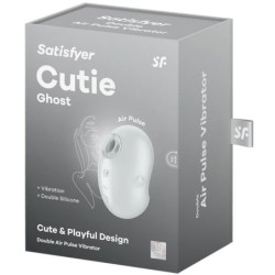 Cutie Ghost Vibromasseur Lay-On Blanc