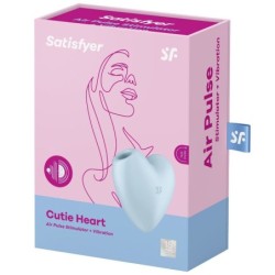 Cutie Heart Estimulador e Vibrador Azul
