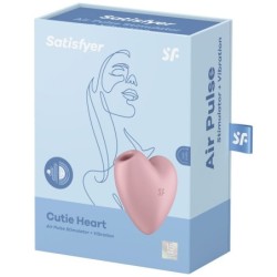 Cutie Heart Vaaleanpunainen Stimulaattori ja Vibraattori