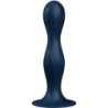Dvigubas kamuoliukas-R Dildo Mėlynas silikonas
