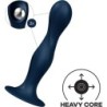 Double Ball-R Gode en Silicone Bleu