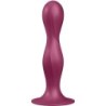 Double Ball-R Dildo Silicona Granate