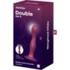 Double Ball-R Gode en Silicone Grenat