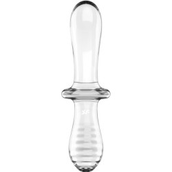 Double Crystal Dildo Transparentny