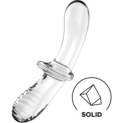 Double Crystal Dildo Transparentni