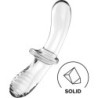 Kahekordne kristall-dildo, läbipaistev