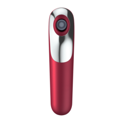 Dual Love Vibrator en Zuiger met Pulserende Lucht Rood