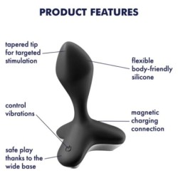Game Changer Plug Vibrátor Fekete