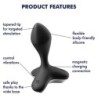 Game Changer Plug vibratorius, juodas