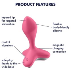 Game Changer Plug Vibratorius Rožinis