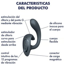 G For Goddess 1 Rabbit Vibrator Donkergrijs