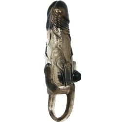 Brave Man Fundă Peniană Anală și Clitoris Vibrator 16.5 Cm Negru