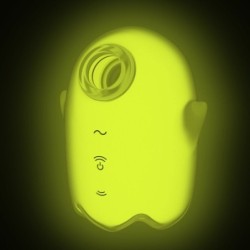 Glowing Ghost Air Pulse & Vibrador Amarillo