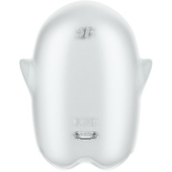 Lysande Spöke Luftpuls & Vibrator Vit