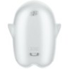 Glowing Ghost Air Pulse & Vibrador Blanc