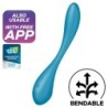 G-Spot Flex 5 Multi Vibrator Modre barve