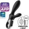 Heat Climax+ Anální Vibrátor App Černý
