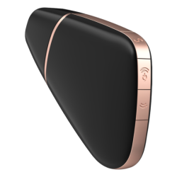 Love Triangle Stimulator și Vibrator Negru